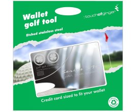 Karta do peněženky – oprava drnu na golf